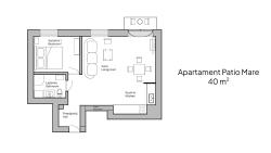 noclegi Sopot Sanhaus Apartments - PATIO MARE - Apartament z balkonem i parkingiem w centrum