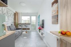 noclegi Międzyzdroje Bright Sea View Studio on Promenada Gwiazd by Noclegi Renters