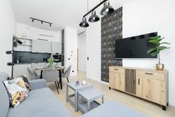 noclegi Mrzeżyno Modny Apartament z Parkingiem i Balkonem by Renters Prestige
