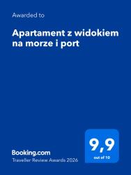 noclegi Mrzeżyno Apartament z widokiem na morze i port