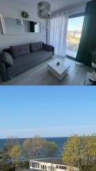 noclegi Międzyzdroje Green Apartment Promenada Gwiazd- widok na morze.