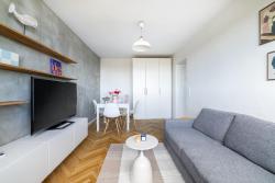 noclegi Sopot Seaview Apartament z Balkonem i Widokiem na Morze - Praia Apartments
