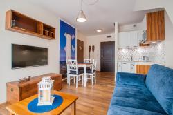 noclegi Świnoujście Korona Wazów 55 - Apartament z sypialnią przy Promenadzie & widok na morze - Apartment mit Schlafzimmer an der Promenade & Meerblick