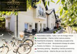 noclegi Ustka GRAND VILLA USTKA- POKOJE z BALKONAMI I TARASAMI, PARKING W CENIE !