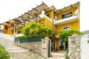 Yellow house Epirus Greece