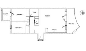 Appartements Coeur de Frejus, L'AMPHITHEATRE, appartement 3 pieces climatise, terrasse, barbecue, piscine & parking : photos des chambres