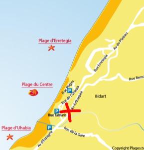 Agréable T2 à Bidart, centre bourg & plages à pied