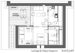 Sejours a la campagne studio avec terrasse Abbaye d'Aiguevive : photos des chambres