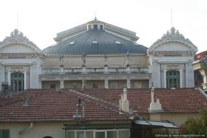 Beach, Pure Centre, view over Opera de Nice