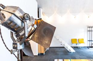 Studio på loftet i två plan