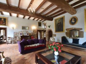 Authentic manor house with terrace and pond