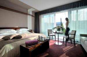 Double or Twin Room with Pool View room in Aqualux Hotel Spa & Suite