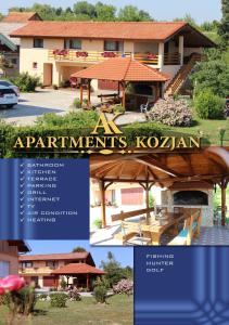 3 star pansion Apartments Kozjan Karlovac Horvaatia