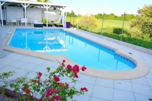 Villa Améthyste avec grande piscine privée, jardin clos, parking privé - 勒罗贝尔