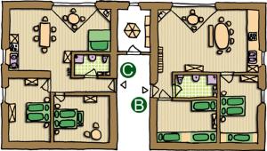 Two-Bedroom Apartment room in Gabis Lodge