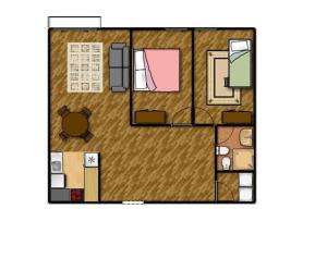 Apartment room in Apartamentos Vielha IX