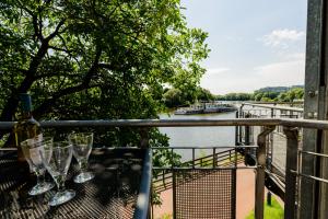 Apartmán Weserwohnung - Bootshaus Urlaub am Wasser Hameln Německo