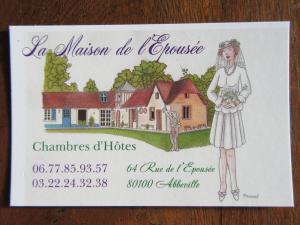 B&B / Chambres d'hotes La Maison de l'Epousee B&B : Chambre Double