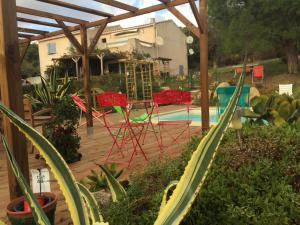 Пансион B&B Macchia Verdata avec piscine Монача-д'Олен Франция
