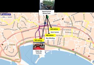 Appartements Bristol Park - parking - 5mn walk from Palais des Festivals : photos des chambres