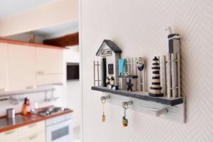 Menton nella vecchia città con vista mare