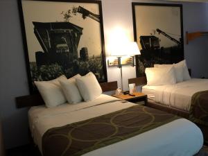 Double Room with Two Double Beds - Non-Smoking room in Super 8 by Wyndham Omaha/West Dodge