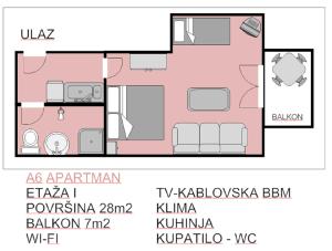 Apartment room in Apartments Djulija