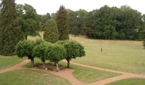 B&B / Chambres d'hotes Au Chateau de Montbraye : Lit Double à Baldaquin 