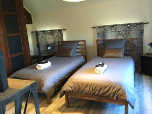 Maisons d'hotes Les Laurentides : Chambre Lits Jumeaux