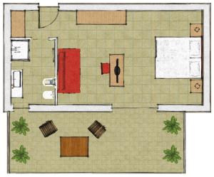 Quadruple Room with Terrace room in Villa Franca