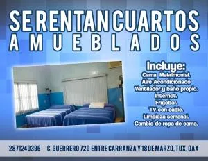 Amplias Y Confortables Habitaciones Amuebladas - San Juan Bautista Tuxtepec