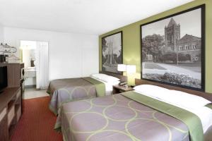 Double Room with Two Double Beds - Non-Smoking room in Super 8 by Wyndham Lafayette