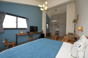 Phòng Giường Đôi có Ban công và Nhìn ra Biển (Double Room with Balcony and Sea View)