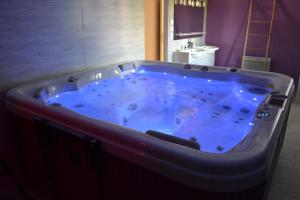 Chalets Au Coeur du Bien-Etre, chalet avec piscine chauffee et couverte, SPA, sauna, massages : photos des chambres