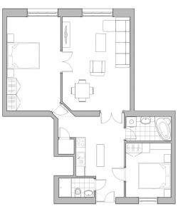 Daylight apartment, the best location