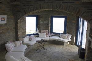 Bioclimatic stone built villa Kea Greece