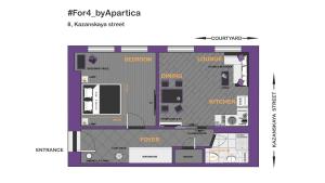 One-Bedroom Apartment room in For4 byApartica
