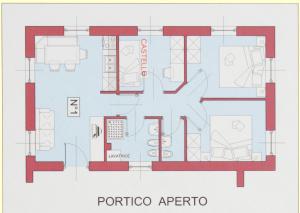 Three-Bedroom Apartment room in Casa Azzurra