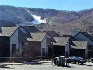 Two bedroom mountain condo, 2 minutes from ski resort, pool and clubhouse onsite !