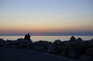 Spacious balcony apartment Piran