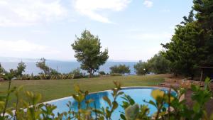 Castle on the edge of the sea Halkidiki Greece