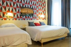 Hotels Panam Hotel PARIS GAMBETTA- Place Gambetta-Mairie du 20 emme : Chambre Lits Jumeaux