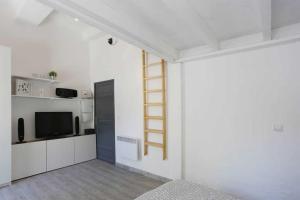 Appartements GregBnb - Studio Terrasse - PARKING INCLUS - CLIMATISE - 15min Gare : photos des chambres