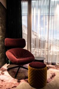 King Room with Valley View room in The Hide Flims Hotel