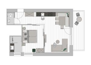 One-Bedroom Apartment room in Aparthotel Ursprung