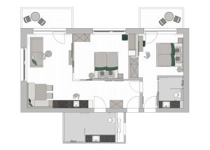 Two-Bedroom Apartment room in Aparthotel Ursprung