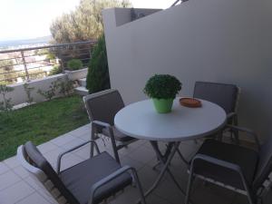 Lena's fresh studio near the airport with seaview