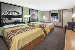 Deluxe Double Room with Two Double Beds - Non-Smoking room in Super 8 by Wyndham Clarksville AR