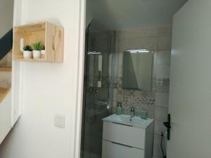 Appartements Petit Loft T2 bis mezzanine avec jardin et piscine : photos des chambres