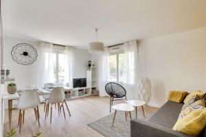 Appartements T2 les Feucherets 40mn Paris : photos des chambres